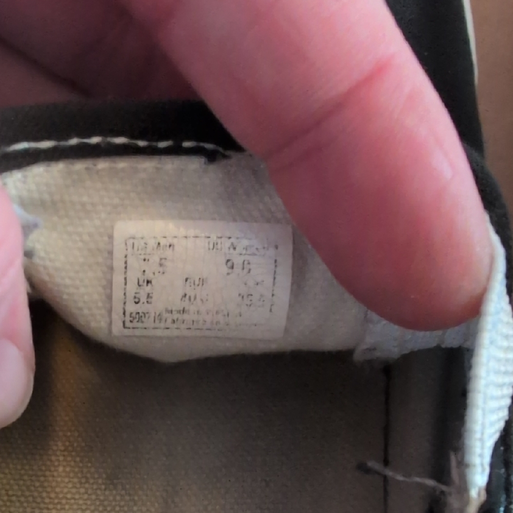 Vans Men's Black and White Slip-On Sneakers - Picture 4 of 5